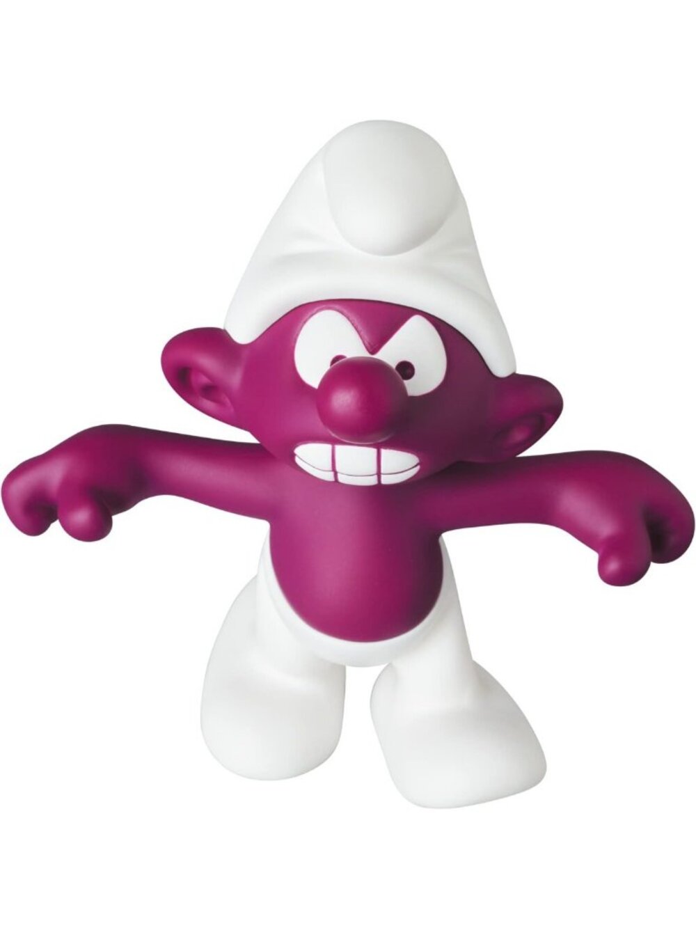 Angry Smurf Ultra Detail Figure - Collectible Purple Smurf Toy for Fans